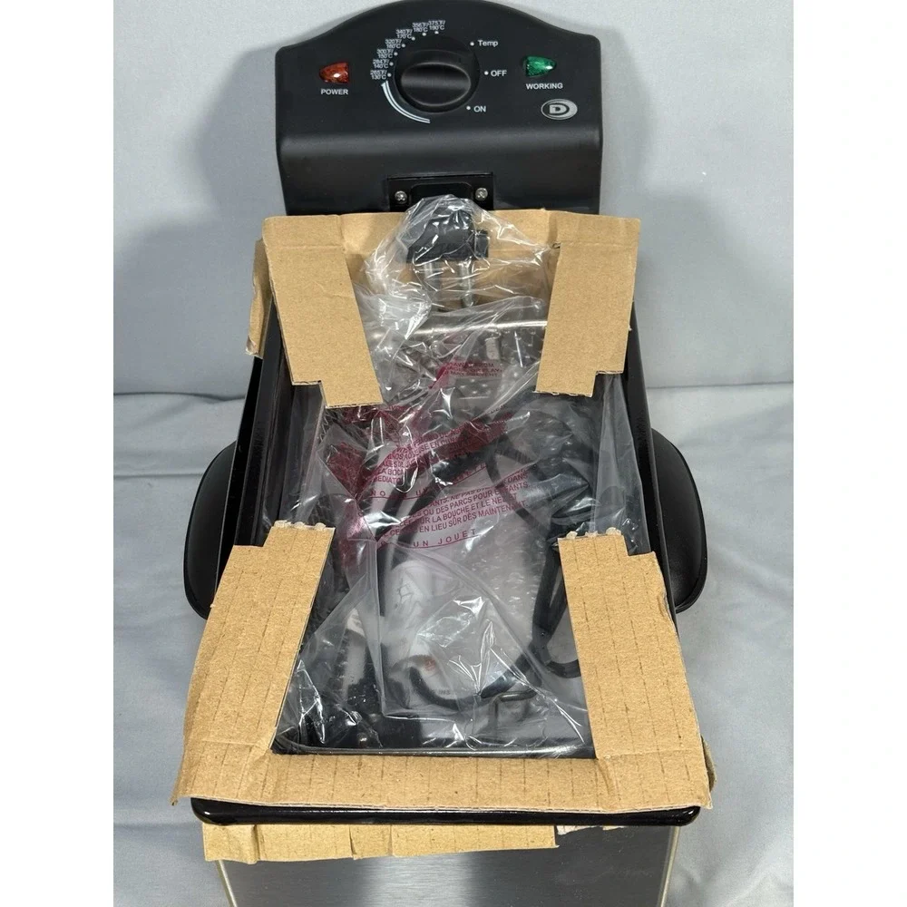 Durabrand Stainless Steel Deep Fryer‎ 2.5 Liter Basket Reservoir NIB Never used